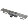 Водоотводящий желоб ALCAPLAST APZ101-300 с порогами для перфорированной решетки, низкий, горизонтальный сток
